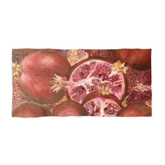 Pomegranates Beach Towel