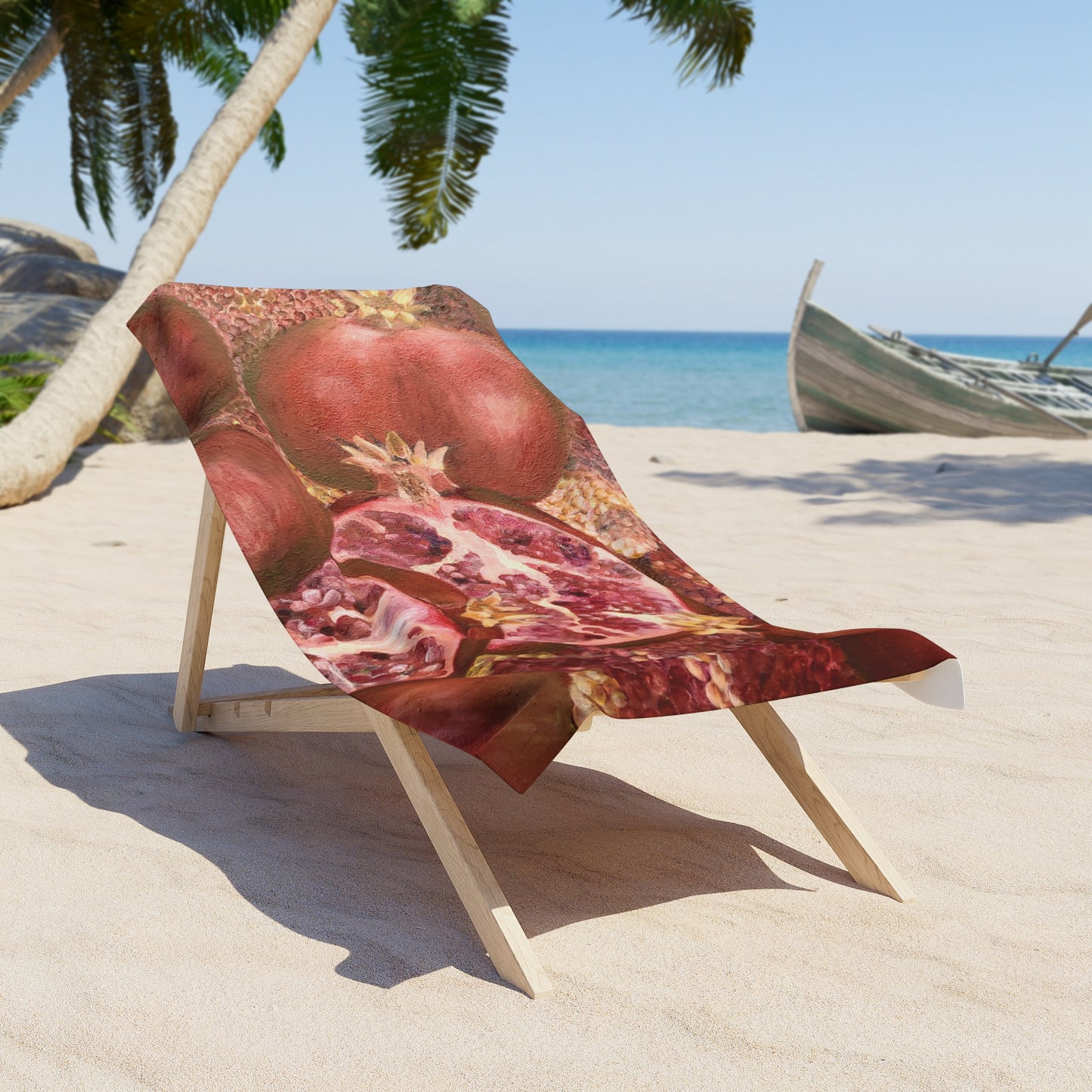 Pomegranates Beach Towel