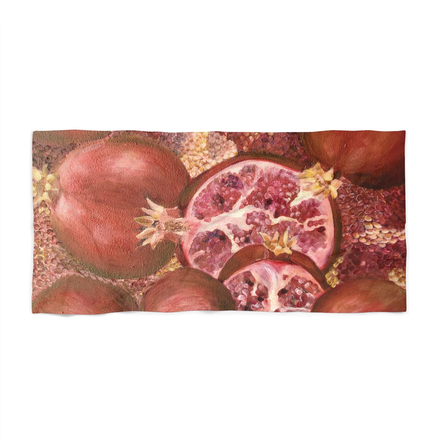 Pomegranates Beach Towel