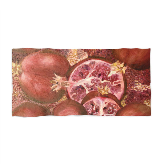 Pomegranates Beach Towel
