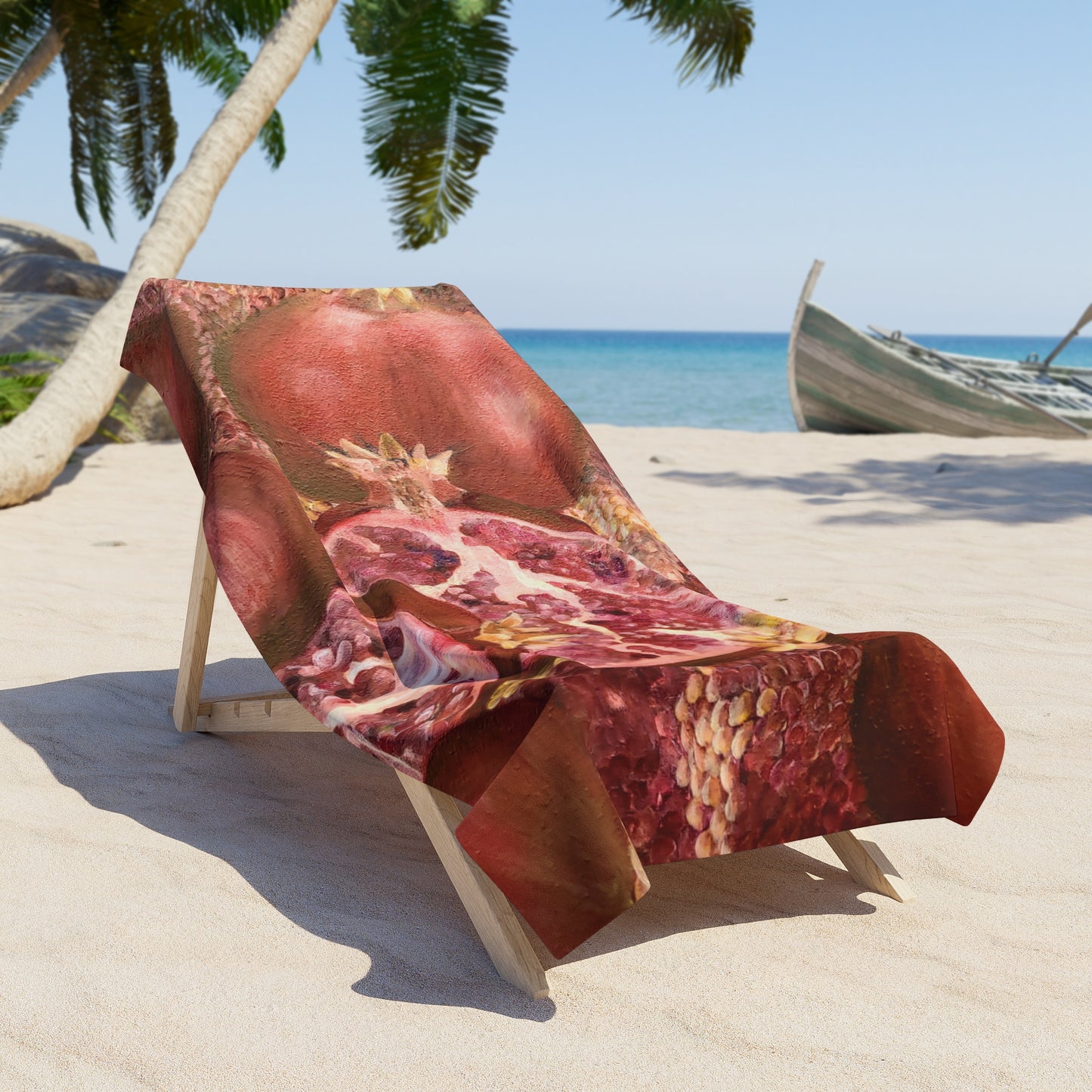 Pomegranates Beach Towel